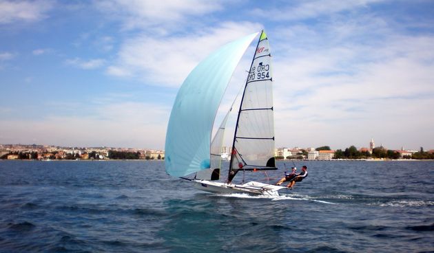 Kostov/Cupac na treningu u zadarskom kanalu