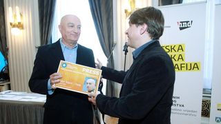 Velika dvorana HND-a, Proglasenje pobjednika 12. natjecaja Hrvatska novinska fotografija. Photo: Goran Jakus/PIXSELL Velika dvorana HND-a, Proglasenje pobjednika 12. natjecaja Hrvatska novinska fotografija. Photo: Goran Jakus/PIXSELL