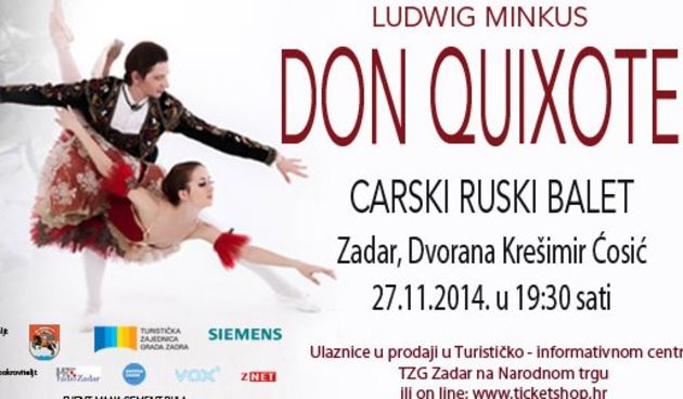 Carski ruski balet 27. studenog u Zadru