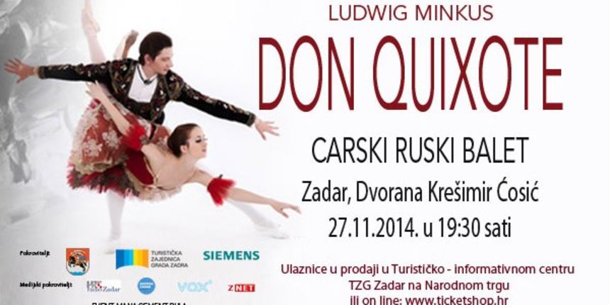 Carski ruski balet 27. studenog u Zadru Carski ruski balet 27. studenog u Zadru