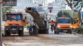 Đir po gradu, srijeda 14. veljače 2018. Radovi na prometnici u ulici Bana Josipa Jelačića