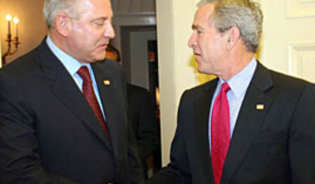 Sanader i Bush (Foto: Vjesnik)