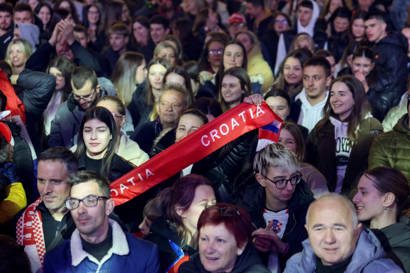 Doček rukometaša u Zadru Doček rukometaša u Zadru