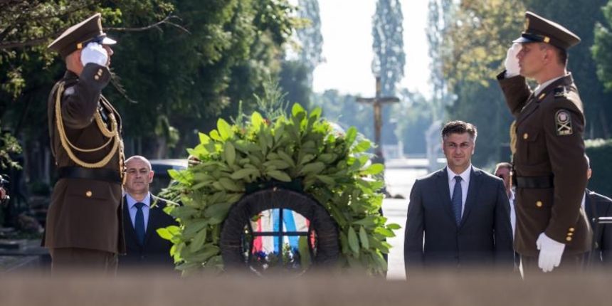 Andrej Plenkovic, polaganje vijenaca