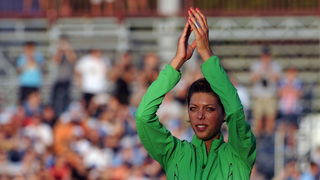 Zagreb, 130911.
IAAF World Challenge Zagreb 2011, 
61. memorijal Borisa Hanzekovica na atletskom stadionu Mladost na Savi.
Na slici: Blanka Vlasic, skok u vis.
Foto: Srdjan Vrancic / CROPIX