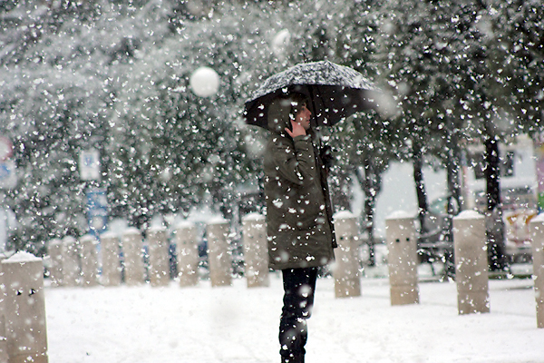 Snijeg u Zadru, 17. prosinca 2009, Foto: Saša Čuka
