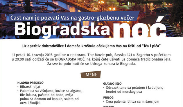 “Biogradska noć” u Zagrebu