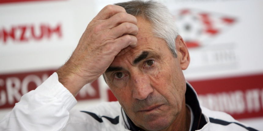 Split, 041209. Stadion NK Hajduk u Poljudu. Na fotografiji: Konferencija za medije trenera NK Hajduk Edoarda Reje. Foto: Vladimir Dugandzic / CROPIX