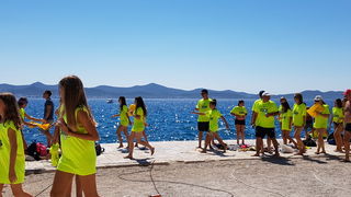 Sasvim osoban doživljaj – 10. dm Millennium Jump sa zadarske rive. Foto: Mladen Malik Barba Sasvim osoban doživljaj – 10. dm Millennium Jump sa zadarske rive. Foto: Mladen Malik Barba