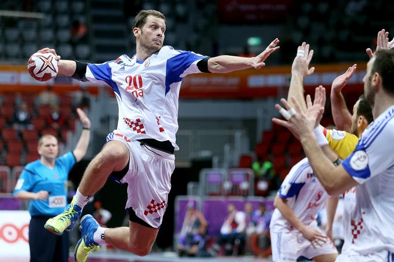 Doha, Katar – 24. svjetsko rukometno prvenstvo, 4. kolo, grupa B, Makedonija- Hrvatska. Photo: Goran Stanzl/PIXSELL