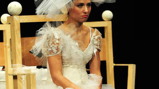 Zadar, 28.01.2013. snimio: Nenad Marčev 
HNK Šibenik 
Drama 
Bertolt Brecht: 
Pir malograđana 
redatelj: Dražen Ferenčina 
igraju: Žarko Potočnjak, Janko Popović – Volarić 
Helena Minić , Robert Ugrina, Vinko Štefanac 
Oriana Kunčić, Franka