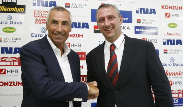 Edoardo Reja i Josko Svagusa. Foto: Vladimir Dugandzic / CROPIX