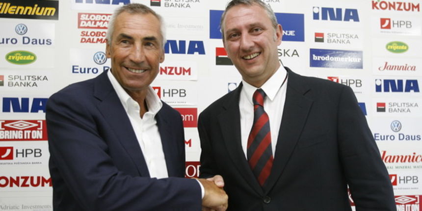 Edoardo Reja i Josko Svagusa. Foto: Vladimir Dugandzic / CROPIX