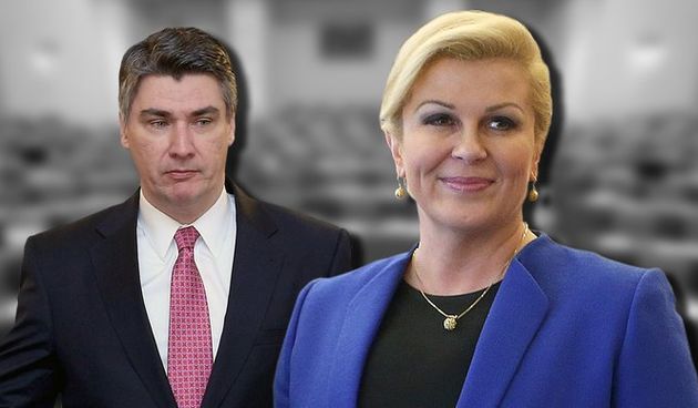 Zoran Milanović i Kolinda Grabar-Kitarović, foto: Patrik Macek/PIXSELL