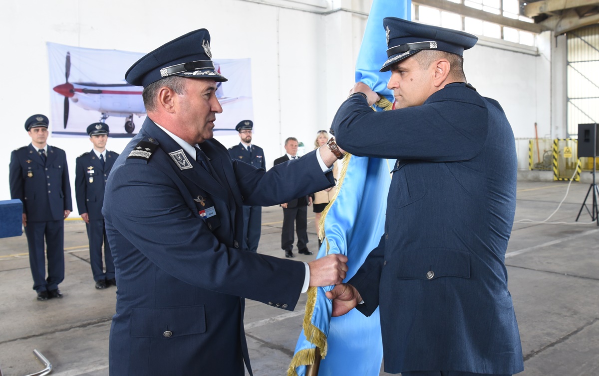 Primopredaja dužnosti zapovjednika 93. zrakoplovne baze HRZ i PZO