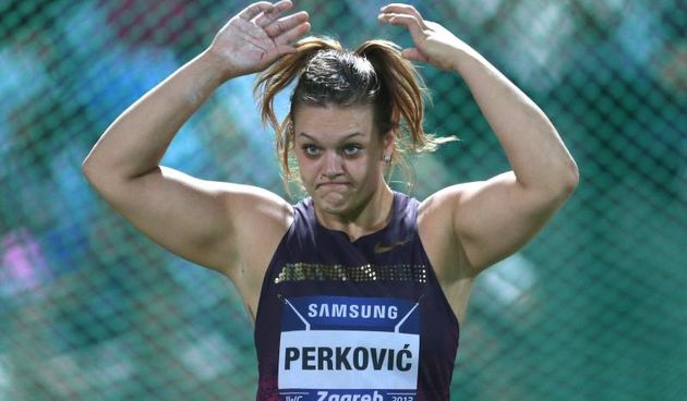 Zagreb – IAAF world challenge Zagreb 2013. 63. Memorijal Borisa Hanzekovica na atletskom stadionu Mladost. Sandra Perkovic. Photo: Sanjin Strukic/PIXSELL