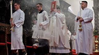Nadbiskup Milan Zgrablić predvodio je misu na Božić u katedrali svete Stošije
