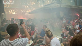 Navijačko ludilo u Zadru za vrijeme i nakon finala Svjetskog prvenstva Navijačko ludilo u Zadru za vrijeme i nakon finala Svjetskog prvenstva