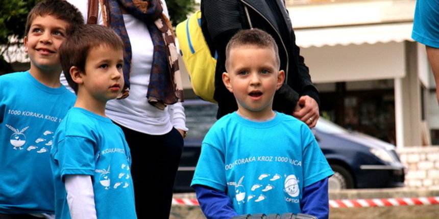 Sportska manifestacija za djecu “1000 koraka kroz 1000 ulica” SŠ “Loptica” Sportska manifestacija za djecu “1000 koraka kroz 1000 ulica” SŠ “Loptica”