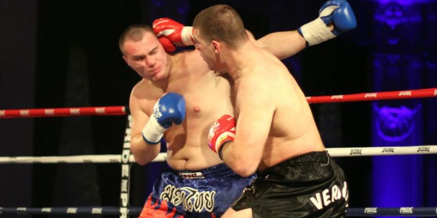 Opatija – Medjunarodni borilacki spektakl Opatija Night Fight 5. Borba K-1 preko 95kg Ante Verunica (Hrvatska) i Rok Strucl (Slovenija). Photo: Goran Kovacic/PIXSELL Opatija – Medjunarodni borilacki spektakl Opatija Night Fight 5. Borba K-1 preko 95kg Ante Verunica (Hrvatska) i Rok Strucl (Slovenija). Photo: Goran Kovacic/PIXSELL