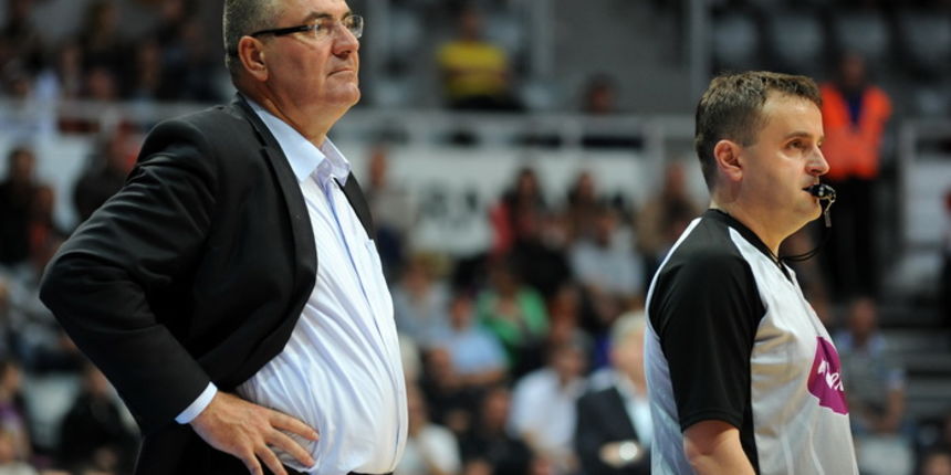 Zadar, 180512Dvorana Kresimira Cosica.Kosarkaska utakimca A1 lige, polufinale doigravanja izmedju KK Zadar i KK Cibona.Na fotografiji:  Jasmin Repesa – trener CiboneFoto: Luka Gerlanc / CROPIX