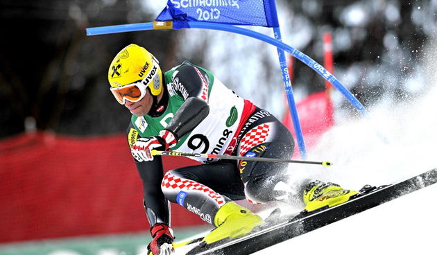 Schladming, 150213. 
FIS 43. Svjetsko prvenstvo u alpskom skijanju. Veleslalomska utrka za muskarce na padinama Planaia. Prva voznja.
Na fotografiji: Ivica Kostelic.
Foto: Srdjan Vrancic / CROPIX