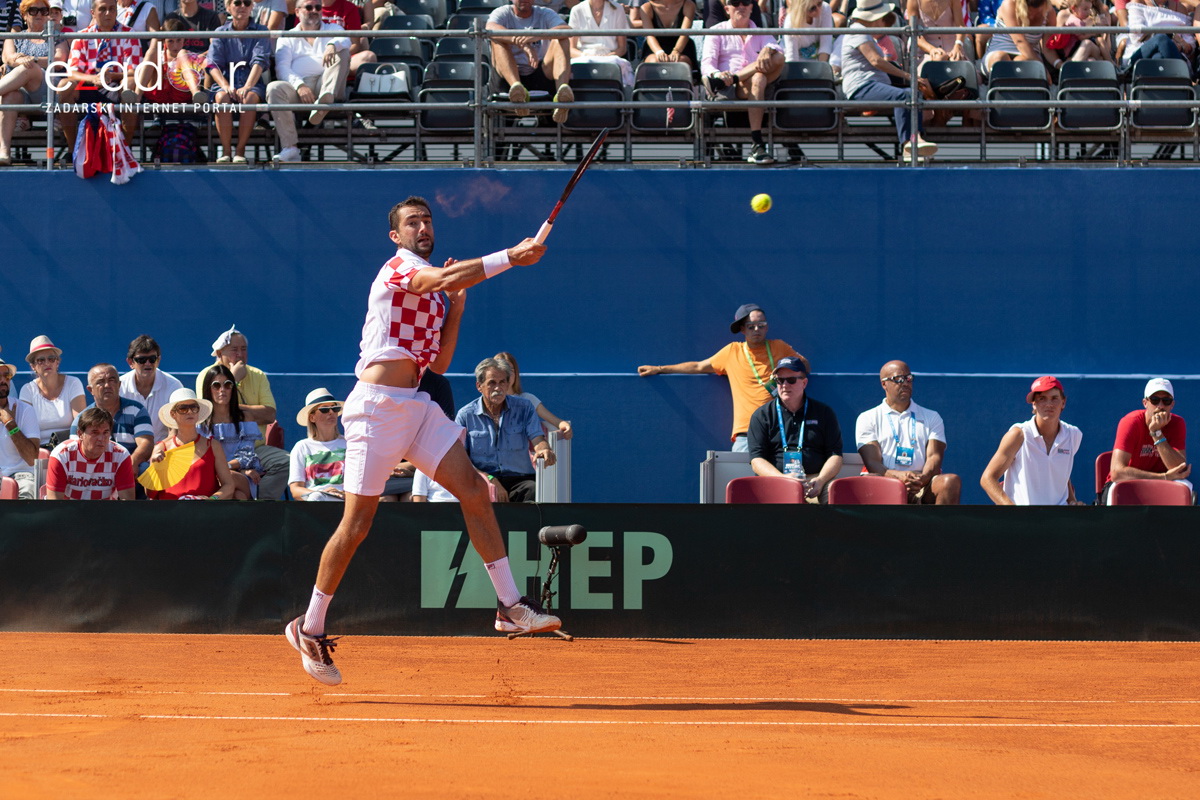 Davis Cup: Vruća navijačka atmosfera u meču Ćilića i Querreya