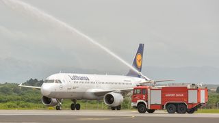 U zračnu luku Zadar svečano sletio prvi zrakoplov Lufthanse iz Frankfurta