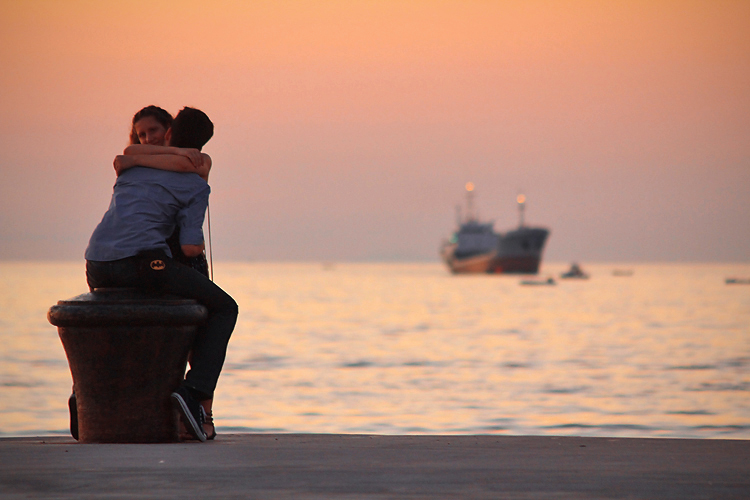 Suton na zadarskoj rivi 15. rujna 2011. (foto:Saša Čuka)