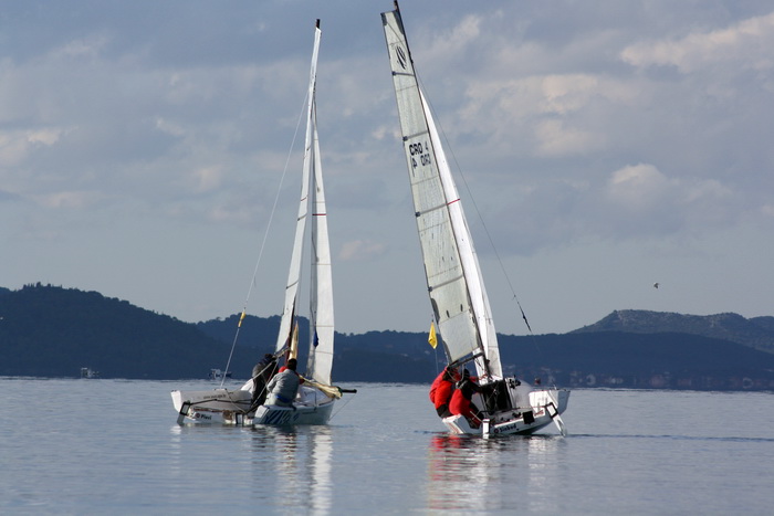 Sukosan: U uvali Zlatna luka odrzan je prvi dan dan Match Race regate, Foto: Mladen Malik