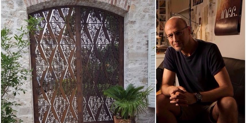 Vrata hotela Almayer i autor Ante Filipović Grčić