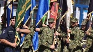 Knin: Generalna proba mimohoda uoči sutrašnje proslave 21. obljetnice VRA Oluja Knin: Generalna proba mimohoda uoči sutrašnje proslave 21. obljetnice VRA Oluja