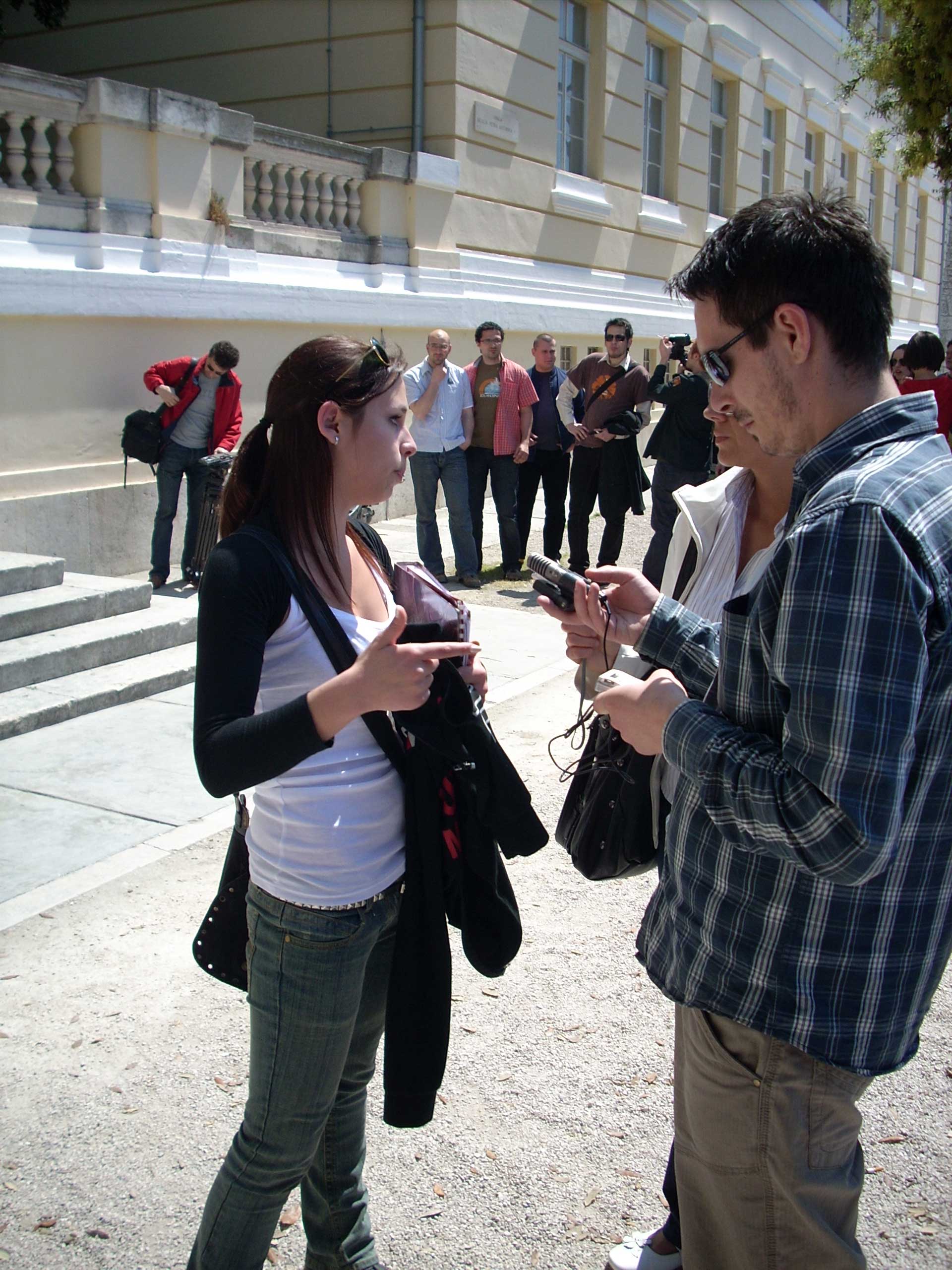 Prosvjed studenata u Zadru Prosvjed studenata u Zadru