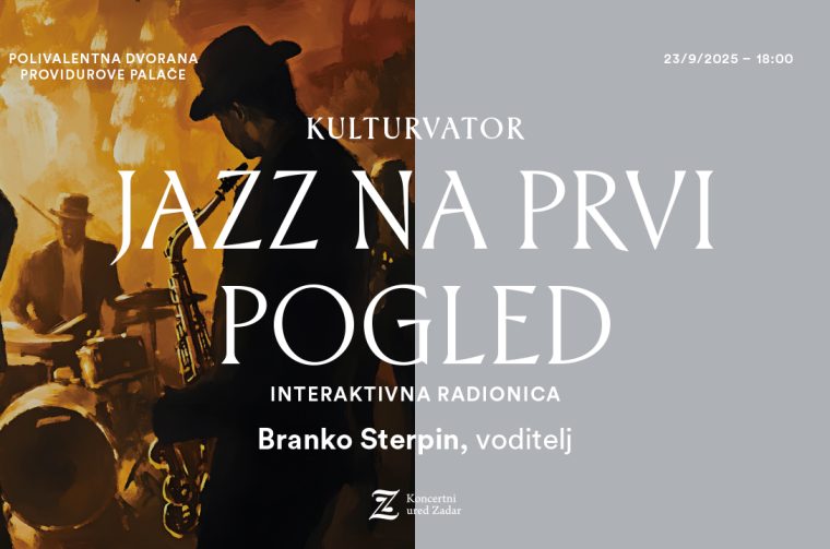Nastavljaju se aktivnosti Kulturvatora kroz još nekoliko zanimljivih programa te iz Koncertnog ureda sve roditelje pozivaju da svoju djecu prijave na radionicu Jazz na prvi pogled.