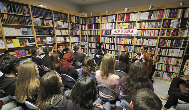 Marko Vučetić u Verbumu, Večer u knjižari, foto-Saša Čuka