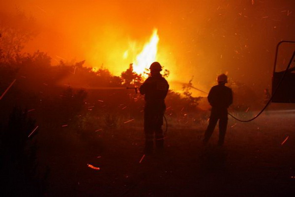 Vatrogasci gase pozar u Policima, Foto: Zdenko Knezevic