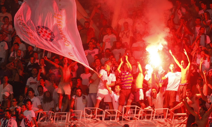 Split,190810.
Stadion Poljud.
Nogometna utakmica kvalifikacija za europsku ligu izmedju Hajduka i Unirea.
Foto: Duje Klaric / CROPIX