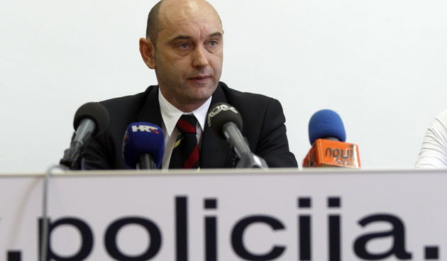 Zadar, 210411.
Konferencija za novinare novog nacelnika PU Zadarske Darka Cara. 
Na slici: Darko Car.
Foto: Jure Miskovic / CROPIX