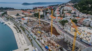 Split: Pogled iz zraka na mjesto gdje je bio hotel Marjan