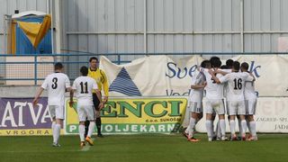 Stadion Stanovi, Zadar – Nogometna utakmica 26. kola MAXtv Prve HNL, NK Zadar – NK Slaven Belupo 2-1. Photo: Dino Stanin/PIXSELL