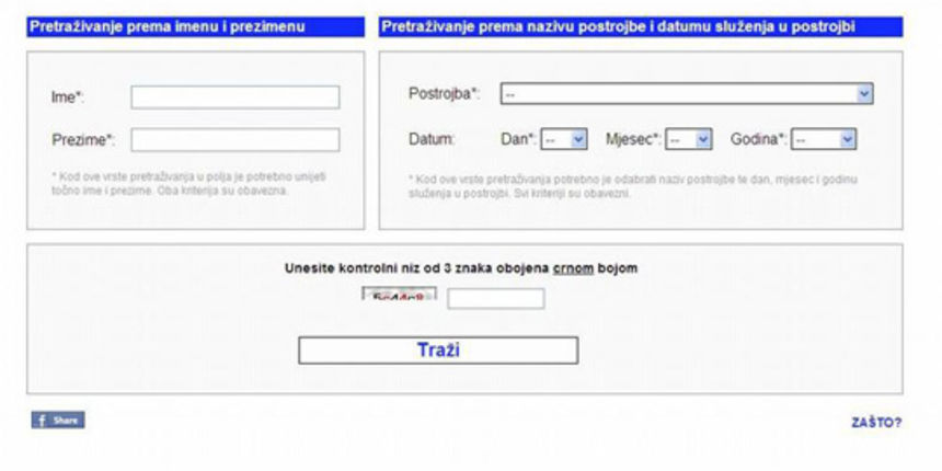 Registar branitelja Registar branitelja