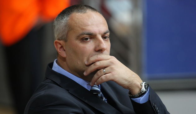 Zadara, 220111.
Dvorana Kresimira Cosica.Kosarkaska utakmica NLB lige izmedju Zadra i Crvene Zvezde.
Na slici : trener Zadra Tihomir Bujan
Foto : Vladimir Ivanov / CROPIX