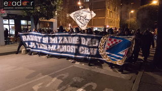 Okupljanje Tornada na Forumu i korteo do Krešinog doma Okupljanje Tornada na Forumu i korteo do Krešinog doma