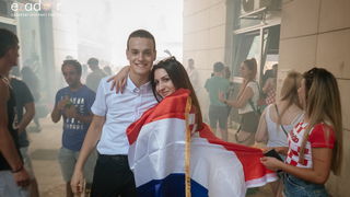 Navijačko ludilo u Zadru za vrijeme i nakon finala Svjetskog prvenstva Navijačko ludilo u Zadru za vrijeme i nakon finala Svjetskog prvenstva