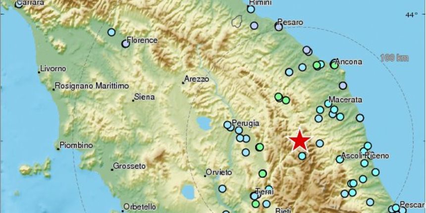 Potres 5,4 po Richteru u središnjoj Italiji, zona Macerata. Potres 5,4 po Richteru u središnjoj Italiji, zona Macerata.