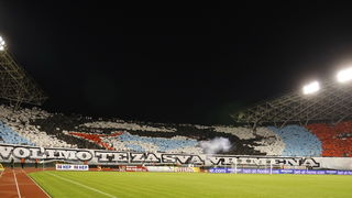 Split,190810.
Stadion Poljud.
Nogometna utakmica kvalifikacija za europsku ligu izmedju Hajduka i Unirea.
Foto: Duje Klaric / CROPIX