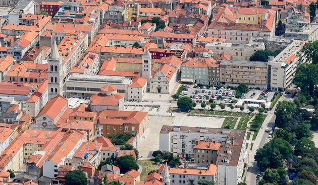 Zadar iz zraka, zračna panorama