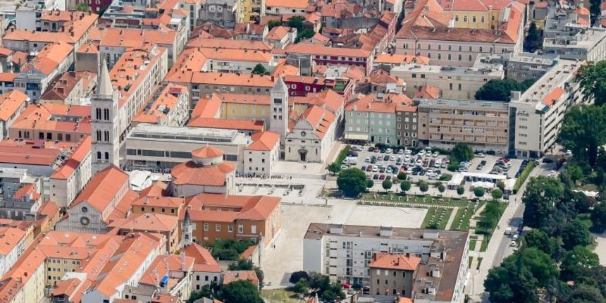 Zadar iz zraka, zračna panorama Zadar iz zraka, zračna panorama