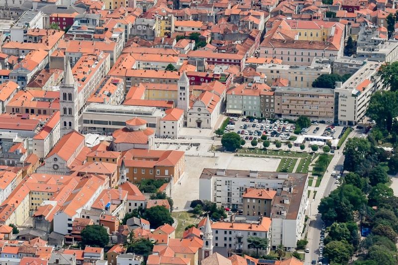 Zadar iz zraka, zračna panorama