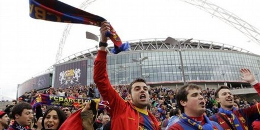 Barcelona fans, foto: AP Photo Barcelona fans, foto: AP Photo